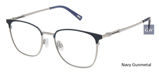 Navy Gunmetal Kliik Denmark K-700 Eyeglasses
