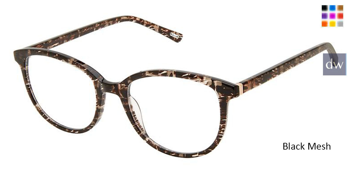 Black Mesh Kliik Denmark K-717 Eyeglasses - Teenager