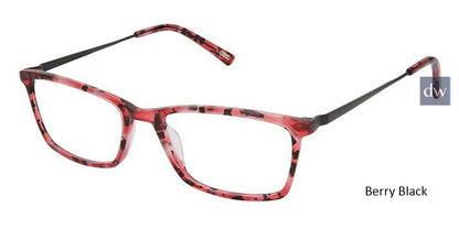 Berry Black Kliik Denmark K-718 Eyeglasses - Teenager