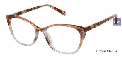 Brown Mauve Kliik Denmark K-720 Eyeglasses - Teenager