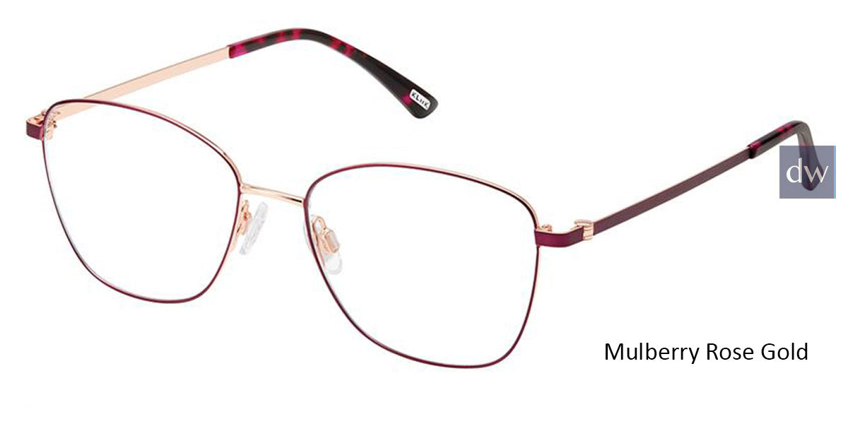 Mulberry Rose Gold Kliik Denmark K-721 Eyeglasses - Teenager
