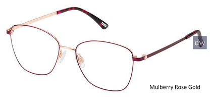 Mulberry Rose Gold Kliik Denmark K-721 Eyeglasses - Teenager