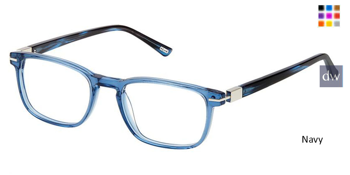 Navy Kliik Denmark K-722 Eyeglasses - Teenager