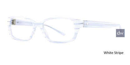 White Stripe Romeo Gigli 74061 Eyeglasses
