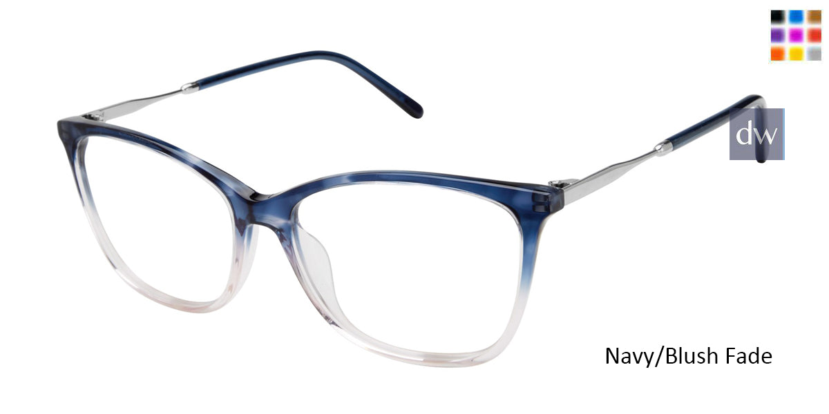 Navy/Blush Fade Mini 741009H Eyeglasses.