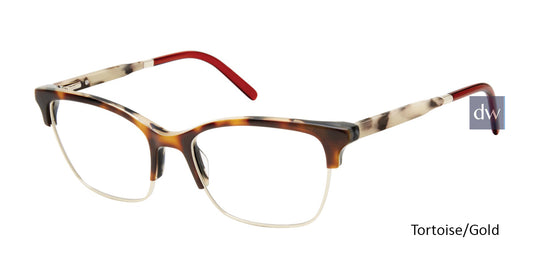 Tortoise/Gold Mini 761001 Eyeglasses.