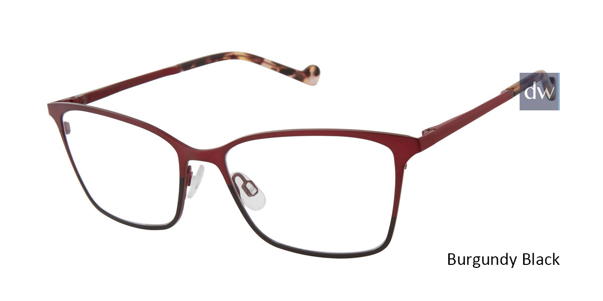 Burgundy/Black Mini 761002 Eyeglasses.