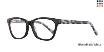 Black/Black White Romeo Gigli RG77011 Eyeglasses.