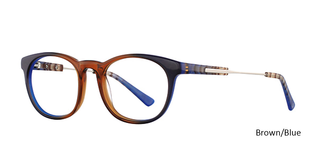 Brown/Blue Romeo Gigli 77402 Eyeglasses - Teenager