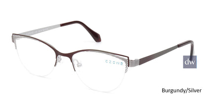 Burgundy/Silver C-Zone L4132 Eyeglasses - Teenager
