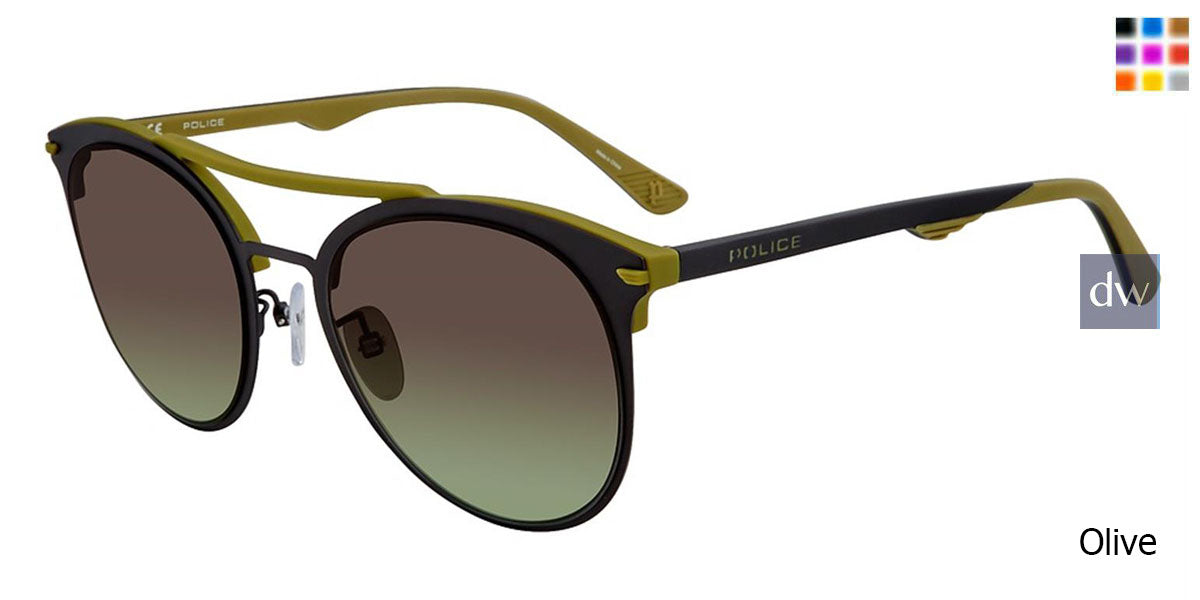 Olive Police  SPL491 Sunglasses.