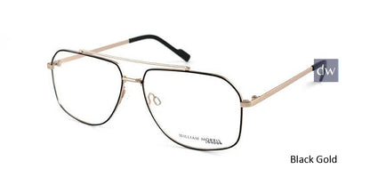 Black/Gold William Morris London WM50046 Eyeglasses.