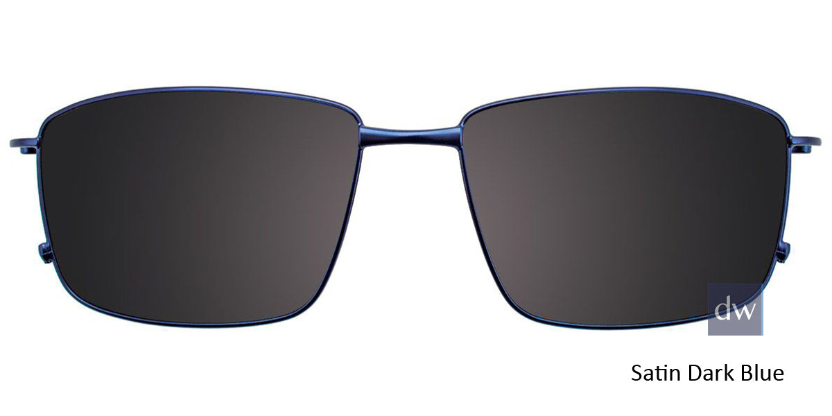 Satin Dark Blue Clip-On
