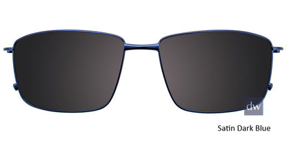 Satin Dark Blue Clip-On