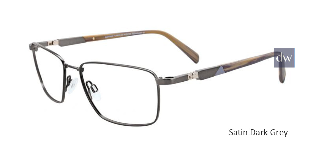 Satin Dark Grey Clip & Twist CT258 Eyeglasses.