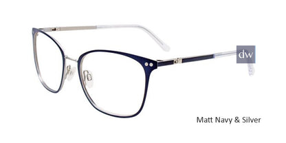 Matt Navy & Silver Clip & Twist CT267 Eyeglasses.
