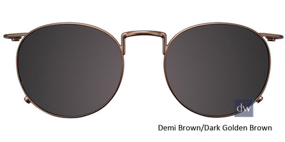 Demi Brown Dark Golden Brown  Clip-On
