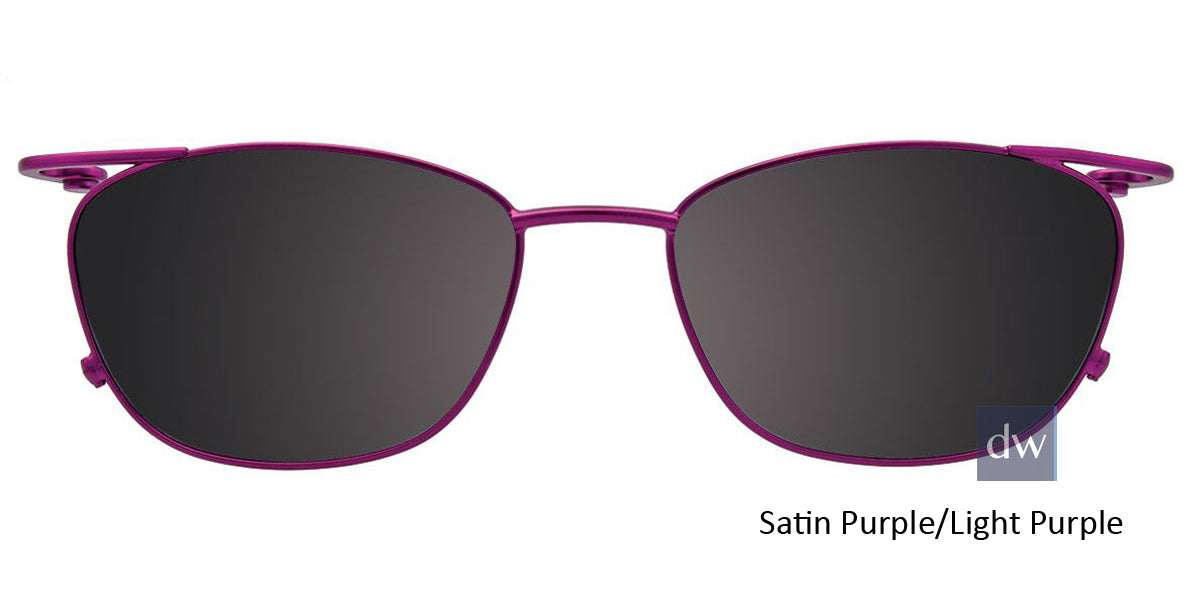 Satin Purple Light Purple Clip-On