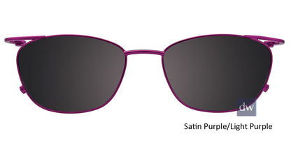 Satin Purple Light Purple Clip-On