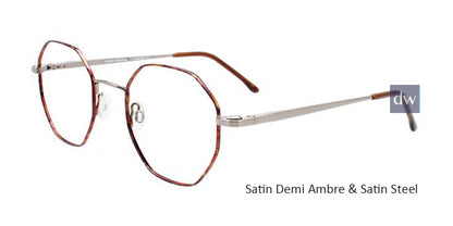 Satin Demi Ambre & Satin Steel Cargo C5054 Eyeglasses.