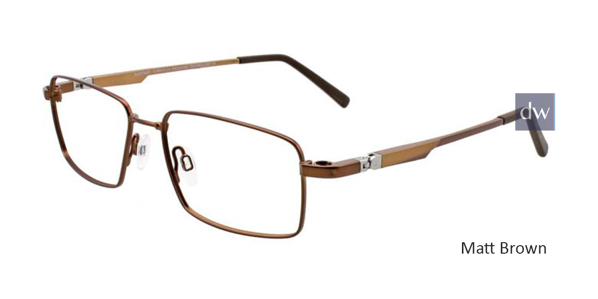 Matt Brown Clip & Twist CT236 Eyeglasses.