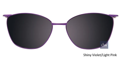 Shiny Violet Light Pink  Clip-On
