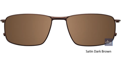 Satin Dark Brown Clip-On