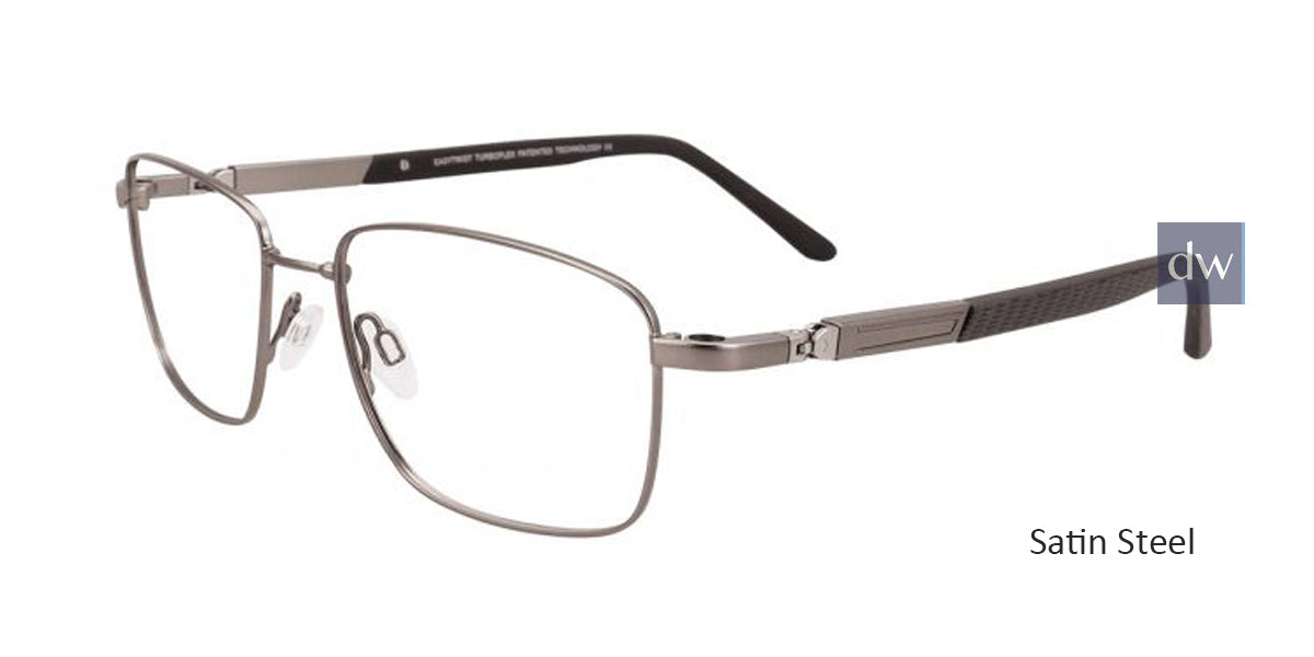 Satin Steel Clip & Twist CT247 Eyeglasses.