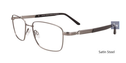 Satin Steel Clip & Twist CT247 Eyeglasses.