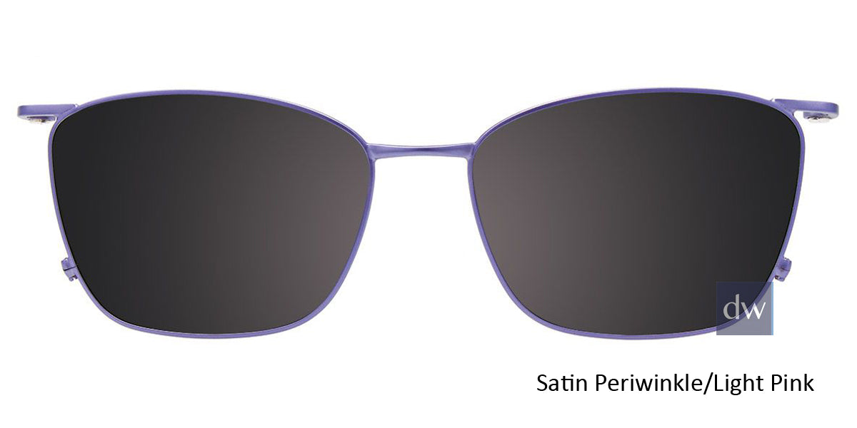 Satin Periwinkle Light Pink Clip-On