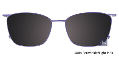 Satin Periwinkle Light Pink Clip-On