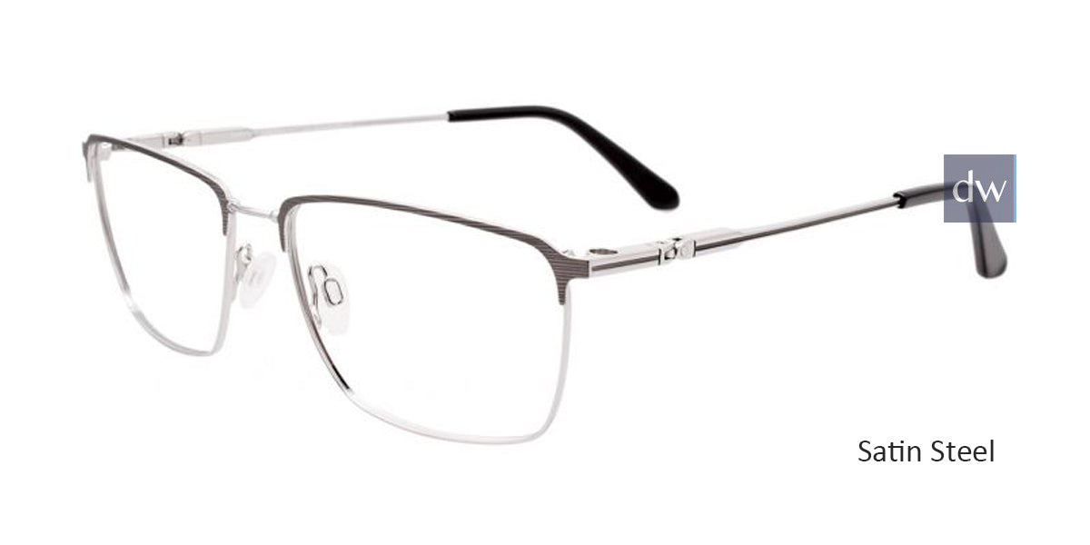 Satin Steel Clip & Twist CT269 Eyeglasses.