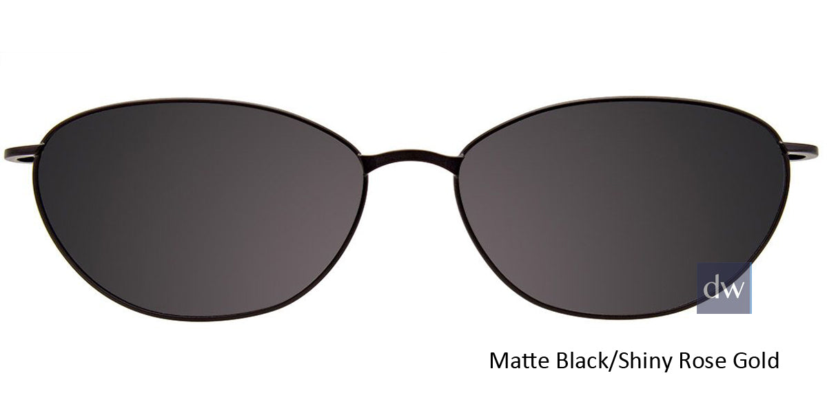 Matte Black Shiny Rose Gold Clip-On