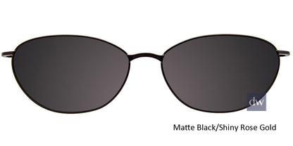 Matte Black Shiny Rose Gold Clip-On