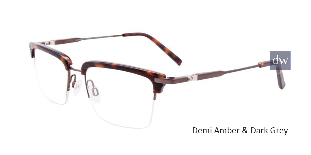 Demi Amber & Dark Grey Clip & Twist CT260 Eyeglasses.