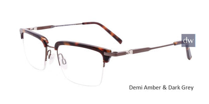 Demi Amber & Dark Grey Clip & Twist CT260 Eyeglasses.