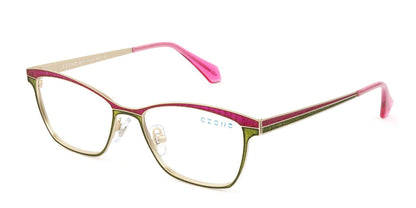Pink/Green C-Zone A2214 Eyeglasses - Teenager