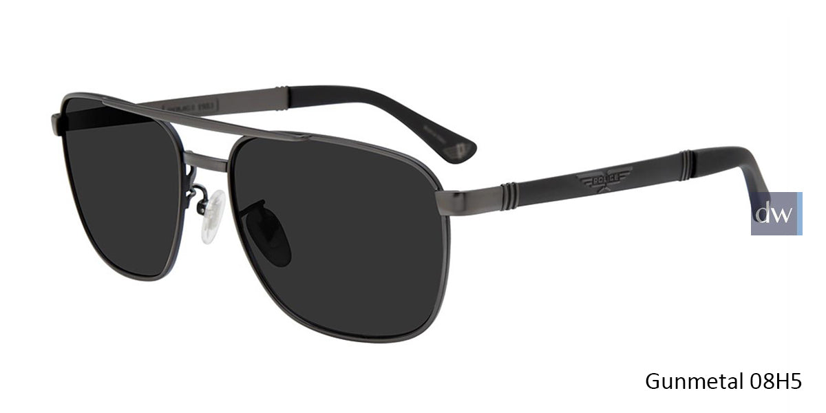 Gunmetal(08H5) Police SPL890 Sunglasses.