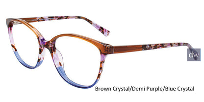 Brown Crystal Demi Purple Blue Crystal