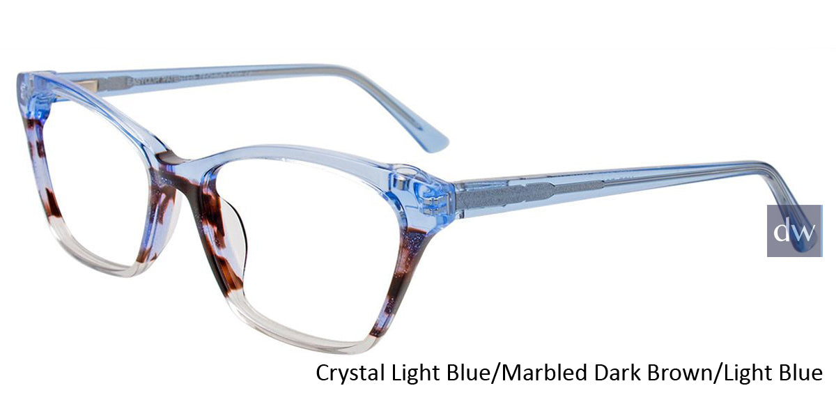 Crystal Light Blue Marbled Dark Brown Light Blue