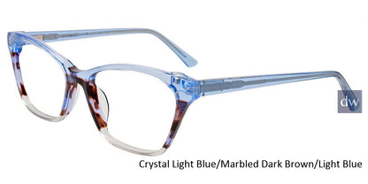 Crystal Light Blue Marbled Dark Brown Light Blue