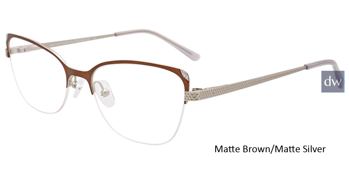Matte Brown Matte Silver Clip-On