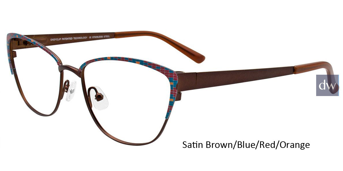 Satin Brown Blue Red Orange