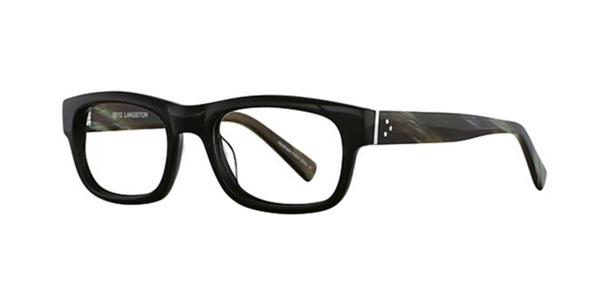 Black/Khaki Horn Deja Vu 9012 Eyeglasses