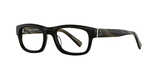 Black/Khaki Horn Deja Vu 9012 Eyeglasses