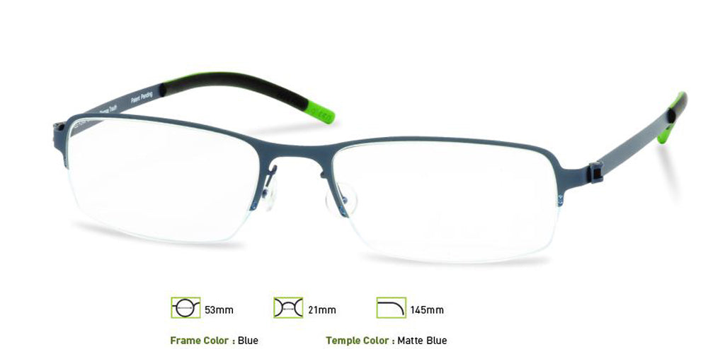 Blue Free-Form FFA904 Eyeglasses.