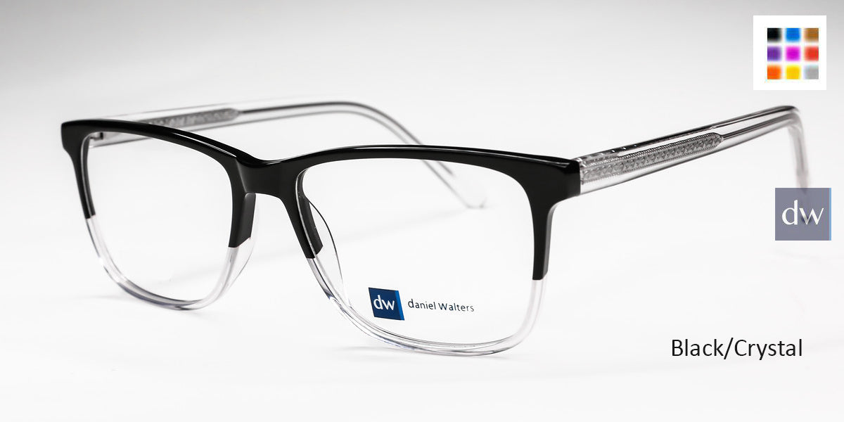 Black/Crystal Daniel Walters EAY908 Eyeglasses