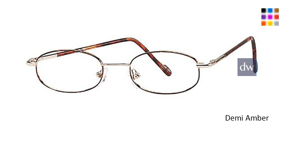 Demi Amber Elan 9074 Eyeglasses.