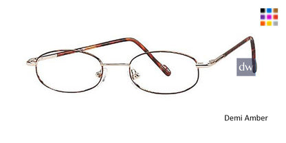 Demi Amber Elan 9074 Eyeglasses.