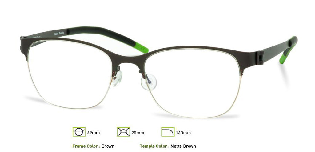 Brown Free-Form FFA907 Eyeglasses - Teenager